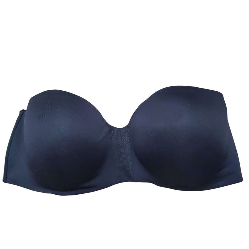 Maidenform SE0015 Self Expressions Black Strapless Wireless Bra Full Figure 40DD